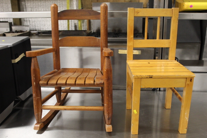 lot 76 image: Chair & Rocking Chair LOT