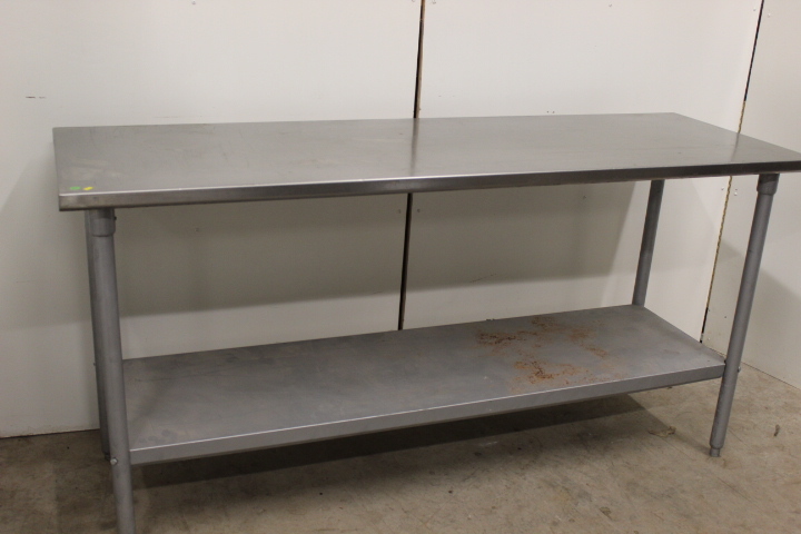 lot 60 image: 6 Stainless Steel Work Table