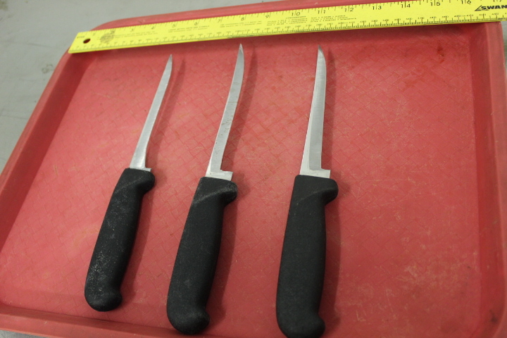 lot 156 image: Boning  Filet Knives - fresh sharpening