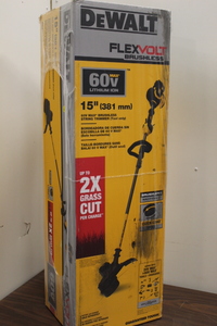 lot 4 image: DeWalt 60V Cordless String Trimmer - Brand New