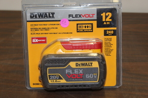 lot 12 image: Dewalt 20V60V Max - The biggest and baddest FlexVolt  12 amp hour - Brand New