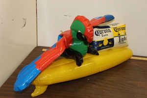 lot 26 image: Corona Extra Inflatable Surf Board with Parrot