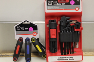 lot 61 image: Hex Key Sets - New Allen and Torx