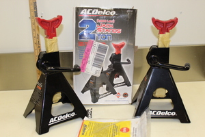lot 67 image: 2 TON Jack Stand Pair by ACDelco - NIB