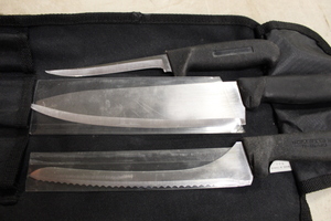 lot 73A image: Chefs Traveling Knife Set w roll up case