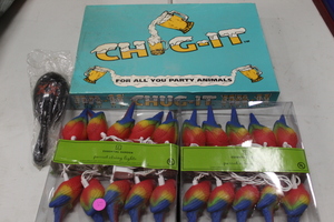 lot 81 image: Parrot String Lights and Chug-It Game Lot