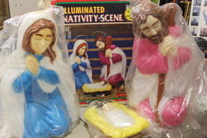 lot 109 image: Illuminated Nativity Scene