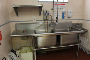 lot 11 image: 2 Bay Stainless Steel Sink WGrease Trap
