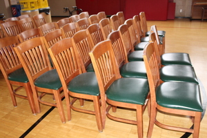 lot 26 image: Wooden Restaurant Style Chairs