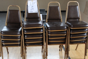 lot 28 image: Stacking Chairs