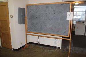 lot 110 image: Chalk Board on Wheels