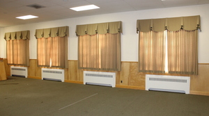 lot 132 image: Window Curtains & rods