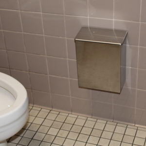 lot 134 image: Sanitary napkin containers