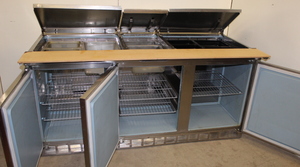 lot 8 image: 6 Mega-Top Refrigerated Prep Table