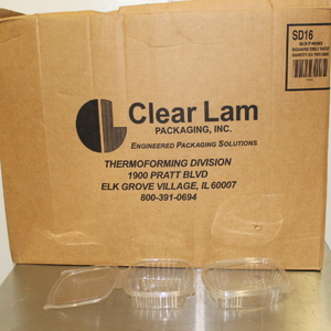 lot 123 image: 16 Ounce Deli Containers