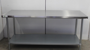 lot 73 image: 6 Stainless Steel Work Table - Never Used
