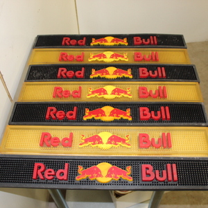 lot 129 image: Red Bull bar drink drain mats