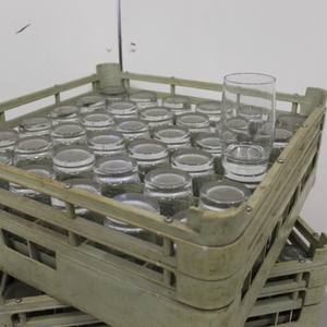 lot 137 image: Juice Glasses & racks