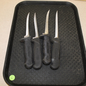 lot 160 image: Boning  Filet Knives - fresh sharpening
