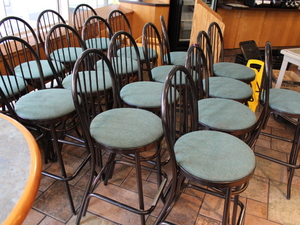 lot 45 image: Bar Height Chairs  Stools