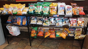 lot 95 image: Snack Display Merchandising Shelving Rack