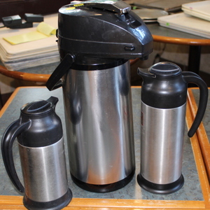 lot 123 image: Coffee Pot Pump Dispenser  Creamer Dispensers Lot