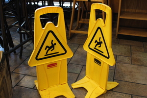 lot 126 image: Wet Floor Sign