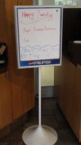 lot 139 image: White Board Sign