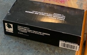 lot 124 image: 1 case Kitchen Printer Ribbons lot