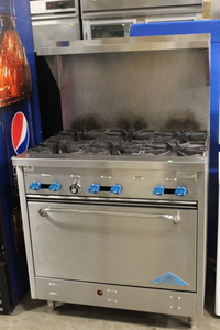 lot 10 image: 6 Burner Range by Castle