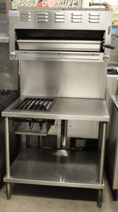 lot 41 image: Radiant Salamander Broiler  Double Burner Stove