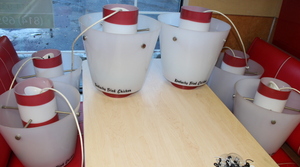 lot 206 image: Kentucky Fried Chicken Hanging Lights