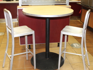 lot 205 image: High Top Table and Chairs Lot
