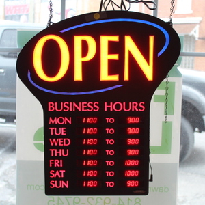 lot 324 image: Open Electric Sign