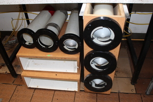 lot 319 image: Cup Dispensers and Cash Register Drawers Boxes Lot