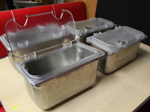 lot 243 image: Insert Pans wHinged Lids