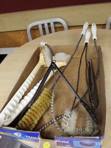 lot 296 image: Brushes and Tong Lot