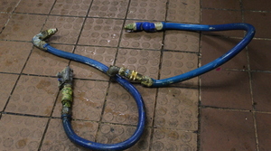lot 381 image: Dormont Quick Disconnect Gas Hoses