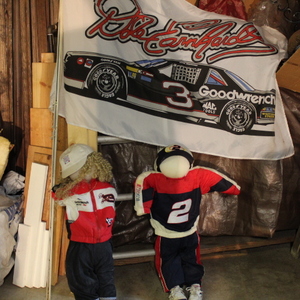 lot 22 image: NASCAR Cry Baby Dolls and Flag Lot