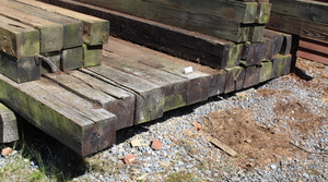 lot 120 image: Railroad Ties - NO Spike holes