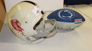 lot 43 image: Football & Football Helmet Lot