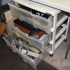 lot 194 image: Office Lot and Plastic Storage Bin Lot