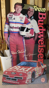 lot 46 image: Bill Elliott and Junior Johnson Full Size Cardboard Poster