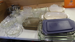 lot 161 image: Glass Dish and Casserole Lot