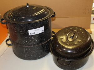 lot 155 image: Roast Pan and Steamer Lot