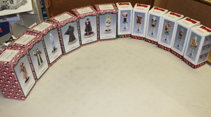 lot 474 image: Christmas Carol Figurines and Santa Bell Lot