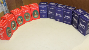 lot 477 image: Santas of the Nations  Santa Through The Year Figurine Lot - NIB