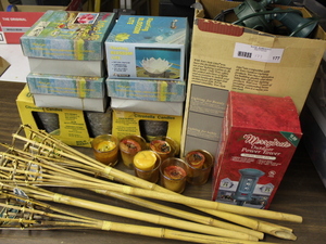 lot 177 image: Outdoor Lights  Citronella Candles  Floating Lights Lot