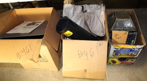 lot 461 image: Dust Collector  Blower-VAC Parts  Exterior Lights Lot