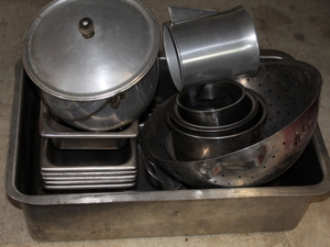 lot 84 image: Misc. Restaurant Pans  Sheet Pans Lot